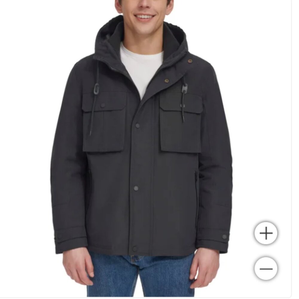 Andrew Marc Men's 4-Pocket Jacket Dark Gray M